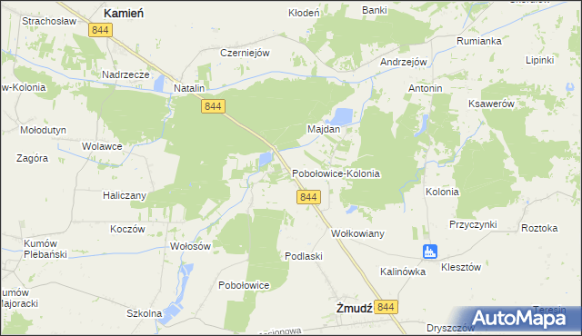 mapa Pobołowice-Kolonia, Pobołowice-Kolonia na mapie Targeo