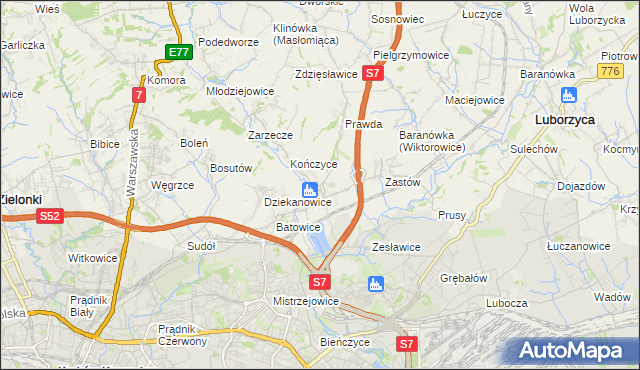 mapa Raciborowice gmina Michałowice, Raciborowice gmina Michałowice na mapie Targeo