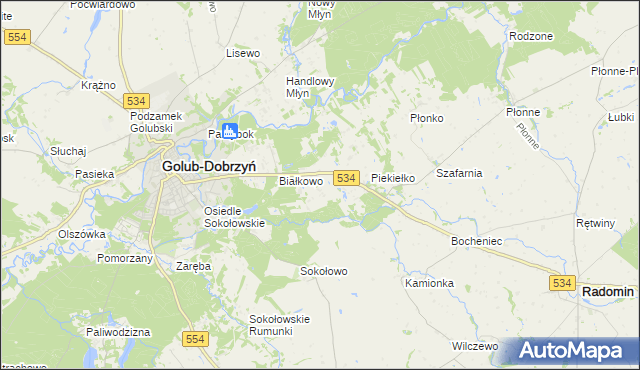 mapa Sadykierz gmina Golub-Dobrzyń, Sadykierz gmina Golub-Dobrzyń na mapie Targeo