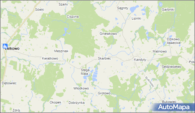 mapa Skarbiec, Skarbiec na mapie Targeo