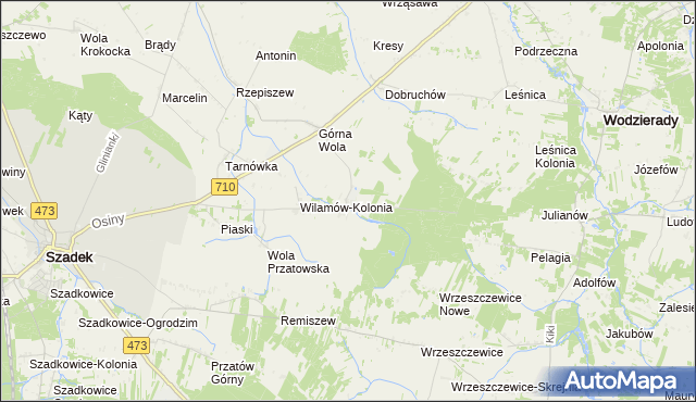 mapa Wilamów-Parcela, Wilamów-Parcela na mapie Targeo