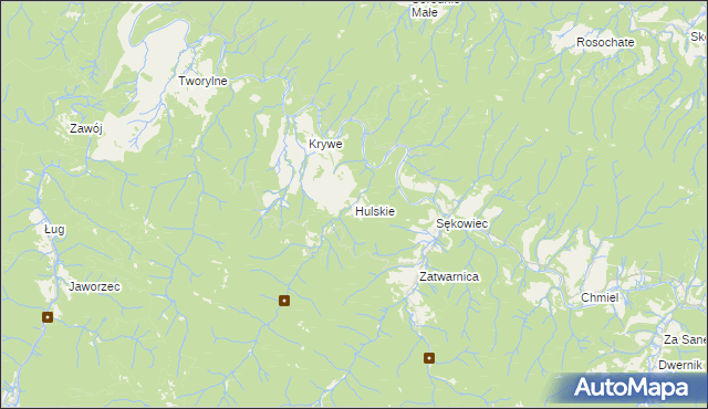 mapa Hulskie, Hulskie na mapie Targeo