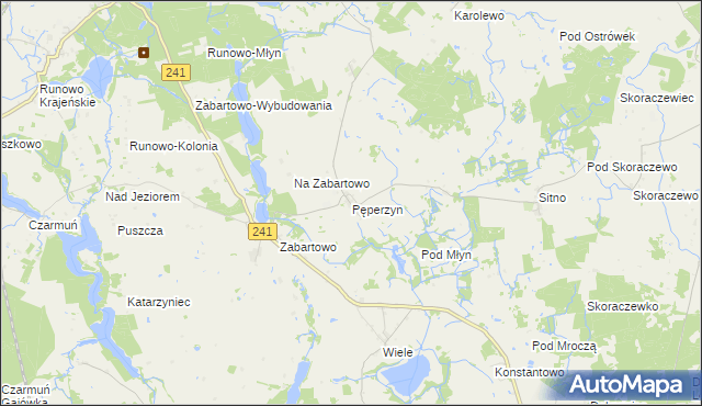 mapa Pęperzyn, Pęperzyn na mapie Targeo