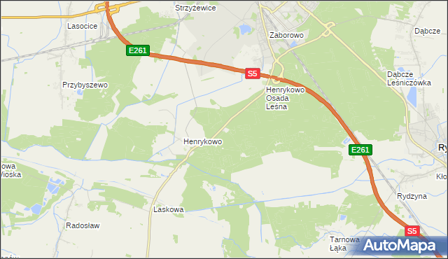 mapa Książęcy Las, Książęcy Las na mapie Targeo