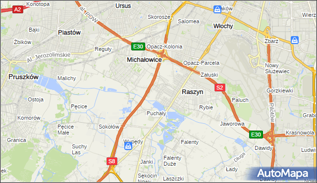 mapa Nowe Grocholice, Nowe Grocholice na mapie Targeo