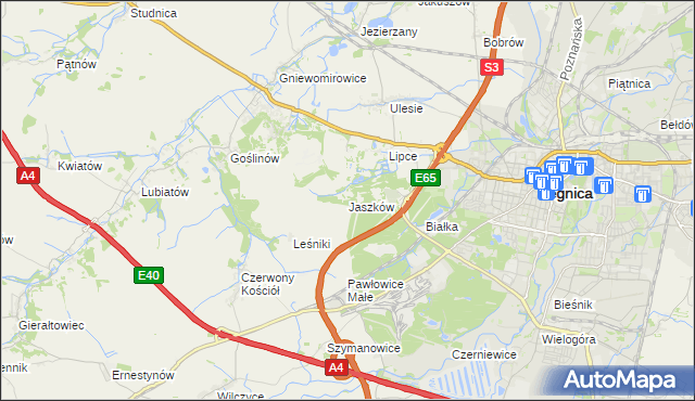 mapa Jaszków, Jaszków na mapie Targeo