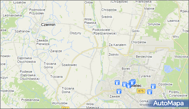 mapa Rzędzianowice, Rzędzianowice na mapie Targeo