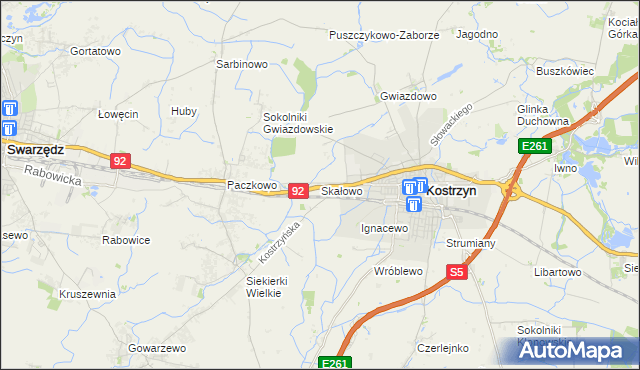 mapa Skałowo, Skałowo na mapie Targeo