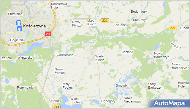 mapa Wielki Klincz, Wielki Klincz na mapie Targeo