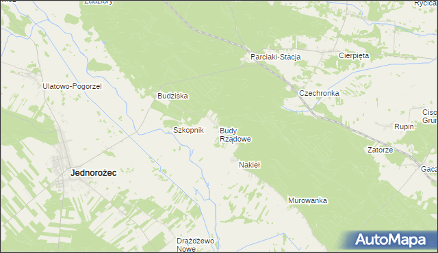 mapa Budy Rządowe, Budy Rządowe na mapie Targeo