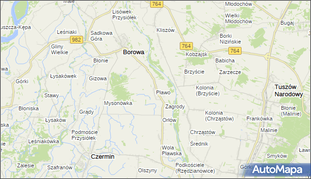 mapa Pławo, Pławo na mapie Targeo