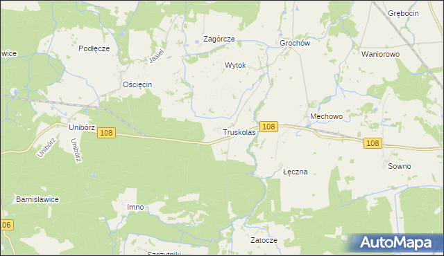 mapa Truskolas, Truskolas na mapie Targeo