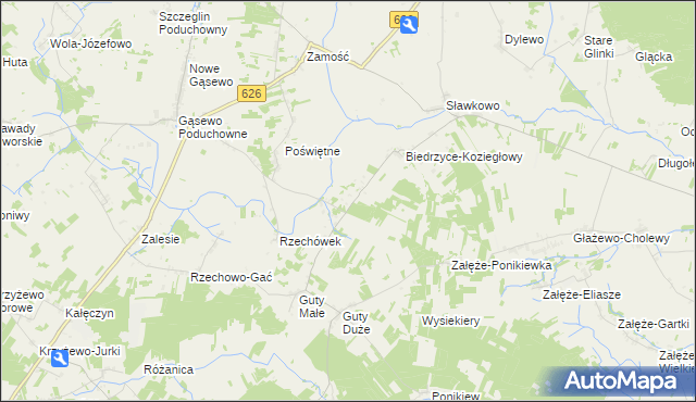 mapa Biedrzyce-Stara Wieś, Biedrzyce-Stara Wieś na mapie Targeo