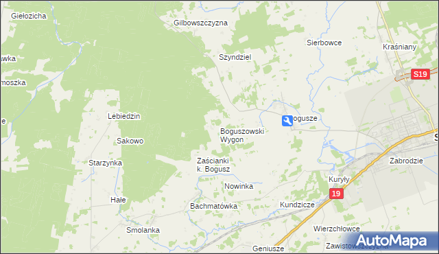 mapa Boguszowski Wygon, Boguszowski Wygon na mapie Targeo