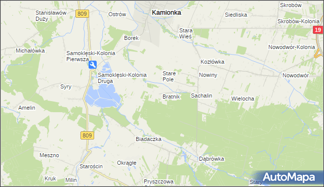 mapa Bratnik, Bratnik na mapie Targeo