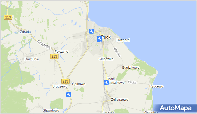 mapa Celbówko, Celbówko na mapie Targeo