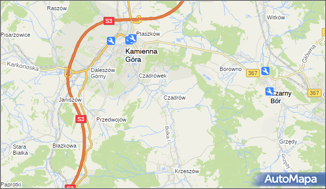 mapa Czadrów, Czadrów na mapie Targeo