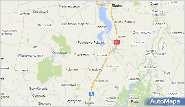 mapa Czartówek, Czartówek na mapie Targeo