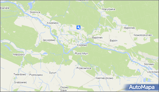 mapa Dołęga gmina Oborniki, Dołęga gmina Oborniki na mapie Targeo