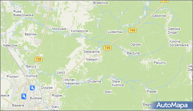 mapa Fidor, Fidor na mapie Targeo