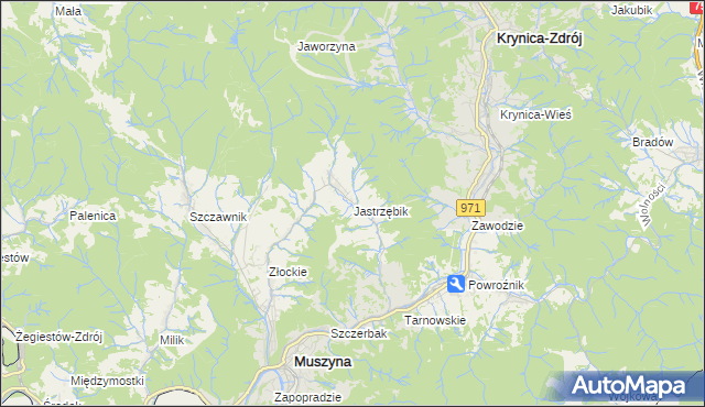 mapa Jastrzębik, Jastrzębik na mapie Targeo