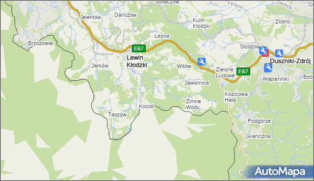 mapa Jerzykowice Małe, Jerzykowice Małe na mapie Targeo