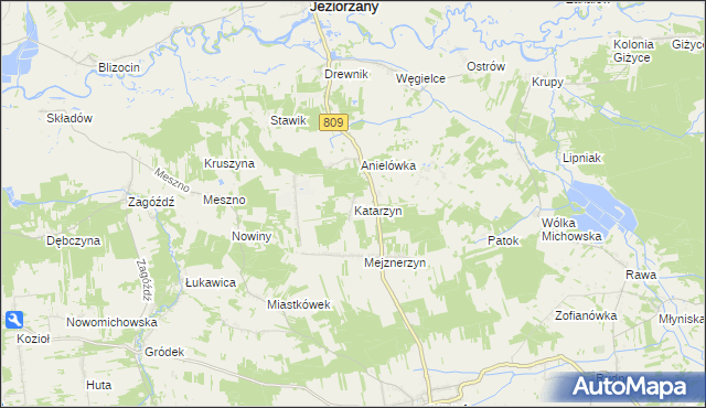 mapa Katarzyn, Katarzyn na mapie Targeo