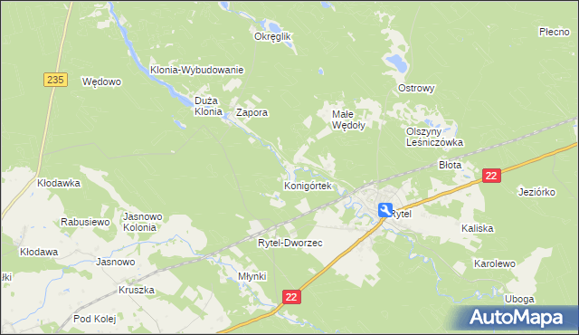 mapa Konigort, Konigort na mapie Targeo