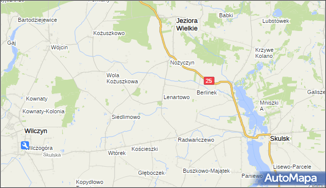mapa Lenartowo, Lenartowo na mapie Targeo