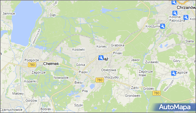 mapa Libiąż, Libiąż na mapie Targeo