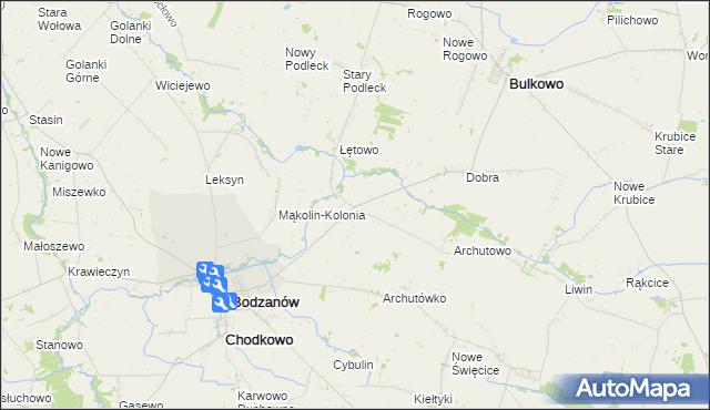 mapa Mąkolin, Mąkolin na mapie Targeo