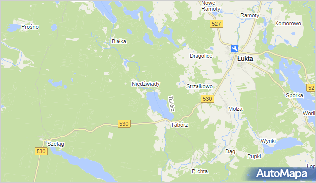 mapa Markuszewo, Markuszewo na mapie Targeo