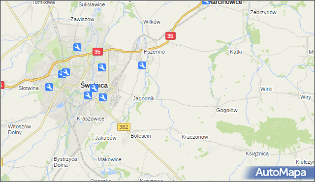 mapa Miłochów, Miłochów na mapie Targeo