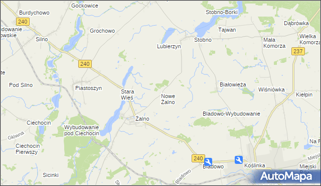 mapa Nowe Żalno, Nowe Żalno na mapie Targeo
