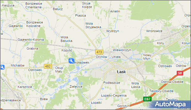 mapa Orchów, Orchów na mapie Targeo