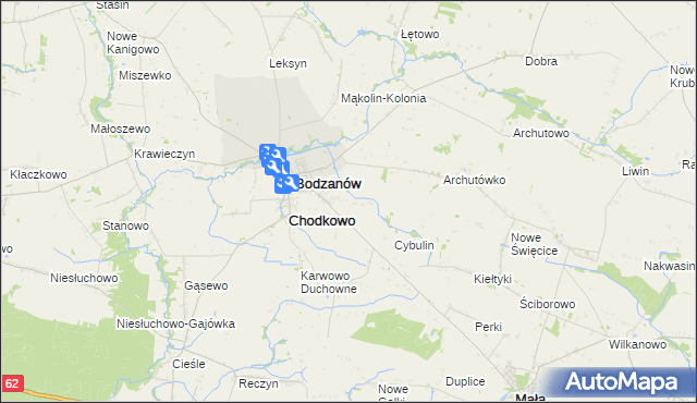 mapa Parkoczewo, Parkoczewo na mapie Targeo