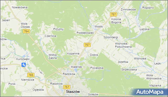 mapa Podmaleniec, Podmaleniec na mapie Targeo