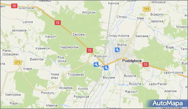mapa Rodrysin, Rodrysin na mapie Targeo