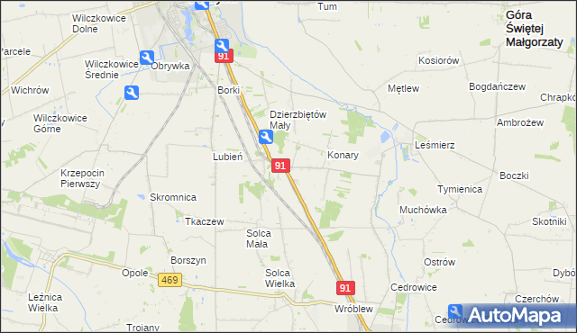 mapa Sierpów, Sierpów na mapie Targeo