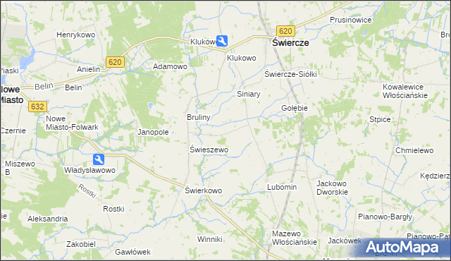 mapa Świeszewko, Świeszewko na mapie Targeo