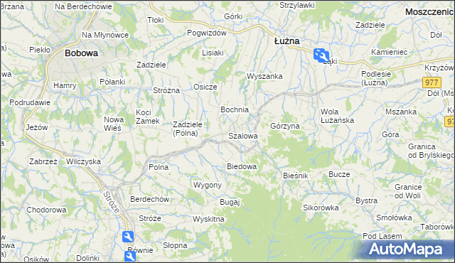 mapa Szalowa, Szalowa na mapie Targeo