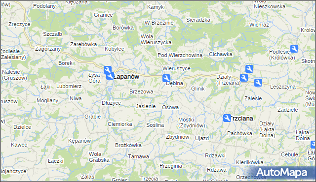 mapa Ubrzeż, Ubrzeż na mapie Targeo