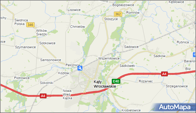 mapa Wszemiłowice, Wszemiłowice na mapie Targeo