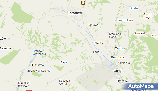 mapa Chrzanów-Kolonia, Chrzanów-Kolonia na mapie Targeo