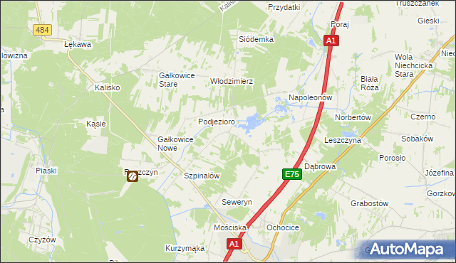 mapa Danielów, Danielów na mapie Targeo