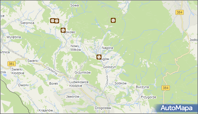 mapa Jugów, Jugów na mapie Targeo