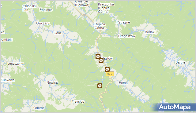 mapa Małastów, Małastów na mapie Targeo