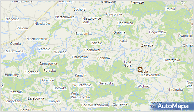 mapa Sobolów, Sobolów na mapie Targeo