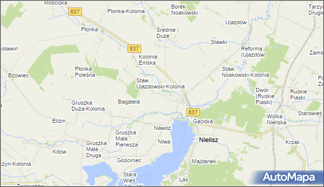 mapa Staw Ujazdowski, Staw Ujazdowski na mapie Targeo