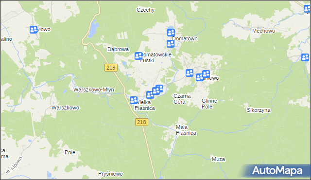 mapa Domatówko, Domatówko na mapie Targeo